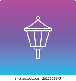 Street Lamp vector icon. Can be used for printing, mobile and web applications.
