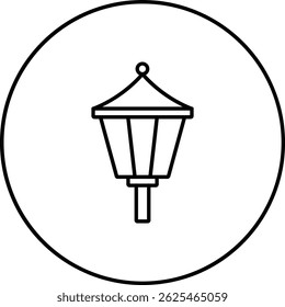 Street Lamp vector icon. Can be used for printing, mobile and web applications.
