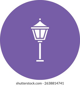 Street Lamp vector icon. Can be used for printing, mobile and web applications.