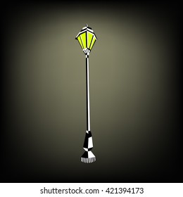 street lamp vector illustration