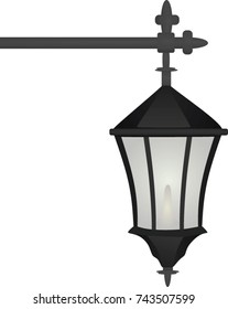 Street lamp. vector illustration