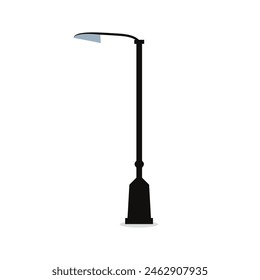 Street lamp vector illustration, street light and spotlights.