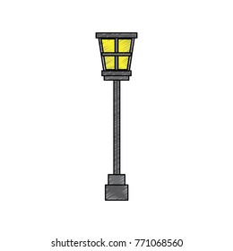 street lamp vintage icon image 