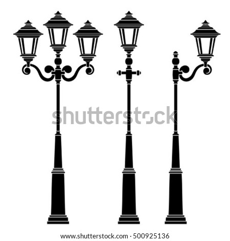 street lamps collection,lantern set