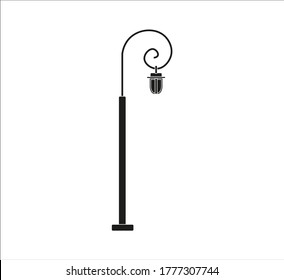 street lamps. illustration for web and mobile