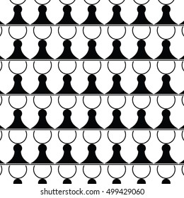 Street lamps seamless pattern. Vector abstract background.