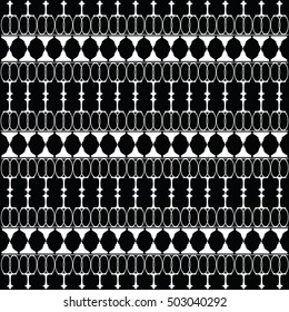 Street lamps seamless pattern. Vector abstract background.