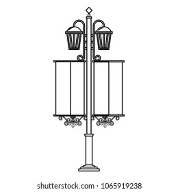 street lamps vintage pennants image