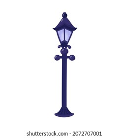 Street lantern vector illustration isolated on white background