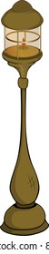 Street lantern,lamp. Cartoon