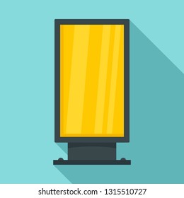 Street light box icon. Flat illustration of street light box vector icon for web design