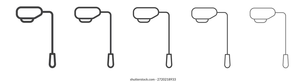 Diseño del icono de la luz de calle, logotipo, App, UI. Ilustración vectorial, EPS