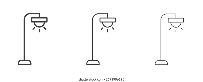 Street light icon design, suitable for web, infographics, interface and apps.