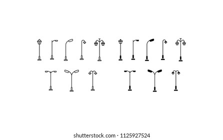 Street Light Icon Design Vector Symbol Lamp