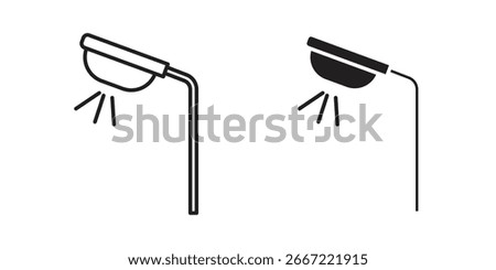 Street light icon. doodle graphics vectors