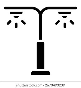 Street Light Icon Element For Design
