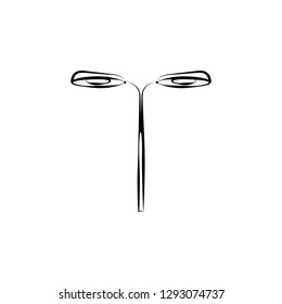 Street light icon. Element of lighting icon. Thin line icon for website design and development, app development. Premium icon
