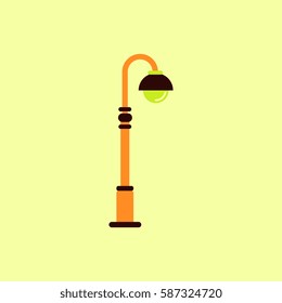 Street light icon, street lamp