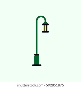 Street light icon, street lamp