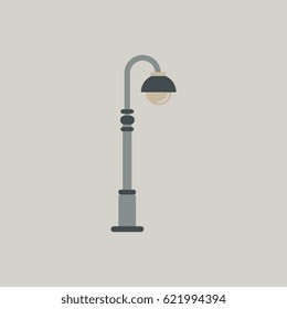 Street light icon, street lamp