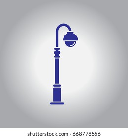 Street light icon, street lamp