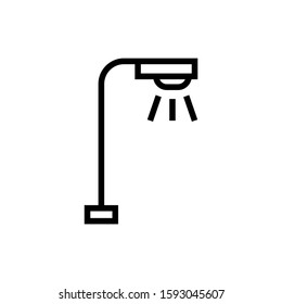 Street light icon icon in linear style on white background