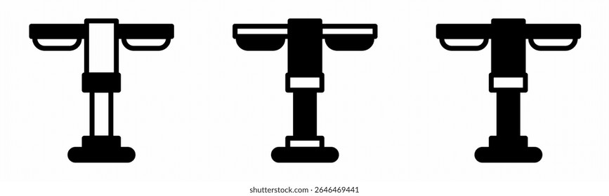 Street light icon on white background. Vector logo street light illustration.