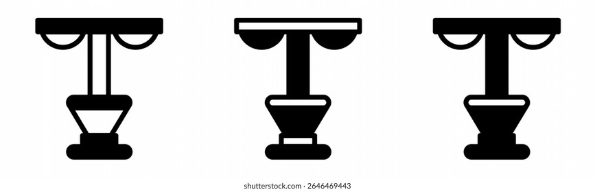 Street light icon on white background. Vector logo street light illustration.