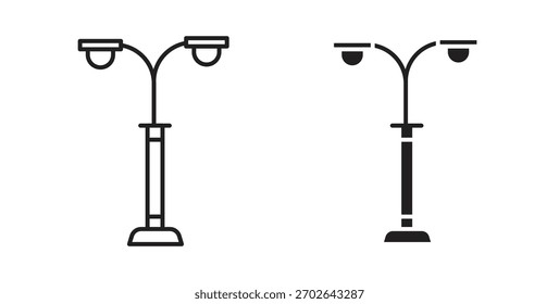 Street light icon simple flat trend modern graphic design abstract logotype
