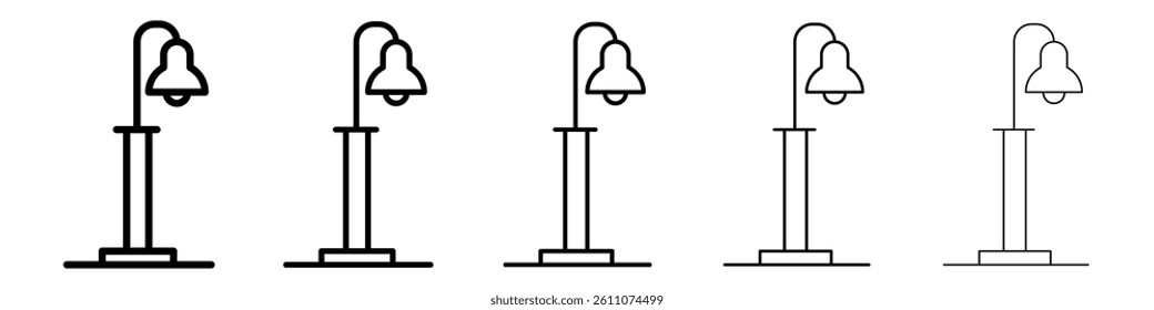 Street light icon Symbol mark in Outline style