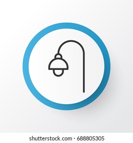 Street Light Icon Symbol. Premium Quality Isolated Lamppost Element In Trendy Style.