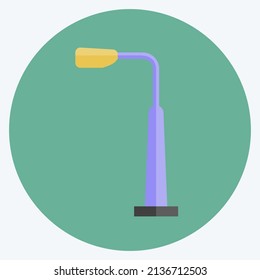 Street Light Icon in trendy flat style isolated on soft blue background