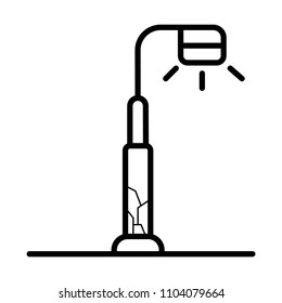 Street light icon Vector.
