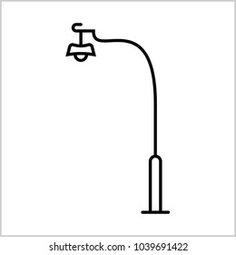 Street Light Icon Vector Art Illustration