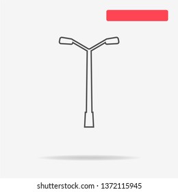 Street light icon. Vector concept illustration for design.