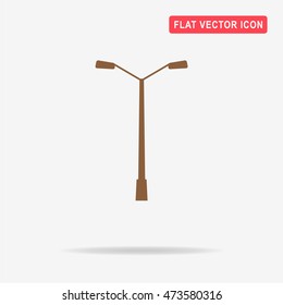 Street light icon. Vector concept illustration for design.