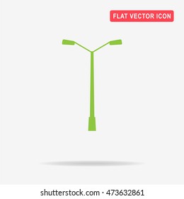 Street light icon. Vector concept illustration for design.