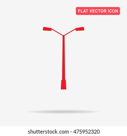 Street light icon. Vector concept illustration for design.