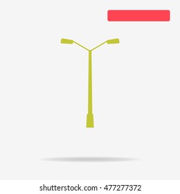 Street light icon. Vector concept illustration for design.