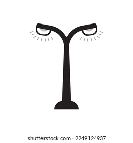 Straßenbeleuchtung, Vektorgrafik-Symbol
