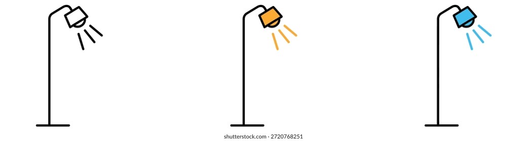 Street light icon vector. street lamp symbol. vector illustration.