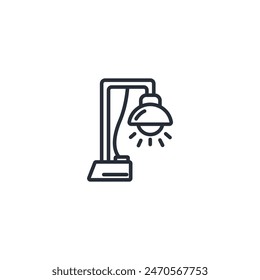 street light icon. vector.Editable stroke.linear style sign for use web design,logo.Symbol illustration.