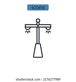 Street light icons  symbol vector elements for infographic web