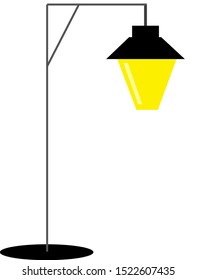 Street light, illustration, vector on white background.