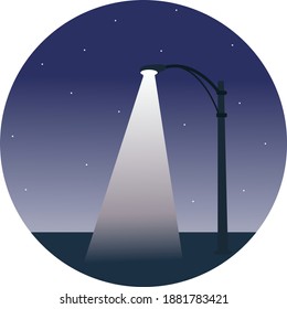 Street light ,illustration, vector on white background.