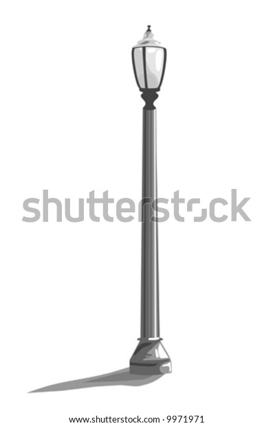 Street Light Vector Hand Drawn Artwork Stock Vector (Royalty Free) 9971971