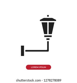 Street light vector icon