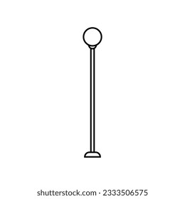 Icono de vector de luz de la calle. Señal de ilustración de iluminación de calle. Símbolo de la linterna. logotipo de la lámpara.