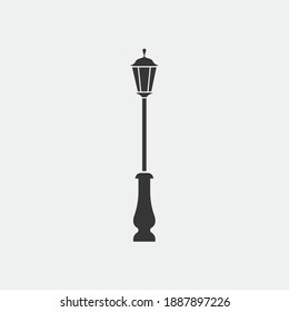 icono de vector de luz urbana