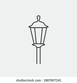 street light vector icon urban